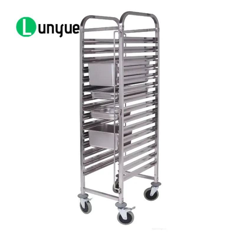 Kitchen Baking Cart - รถเข็นเตาอบอาหารสแตนเลส 15 ชั้น GN ขนาด 590x670x1700