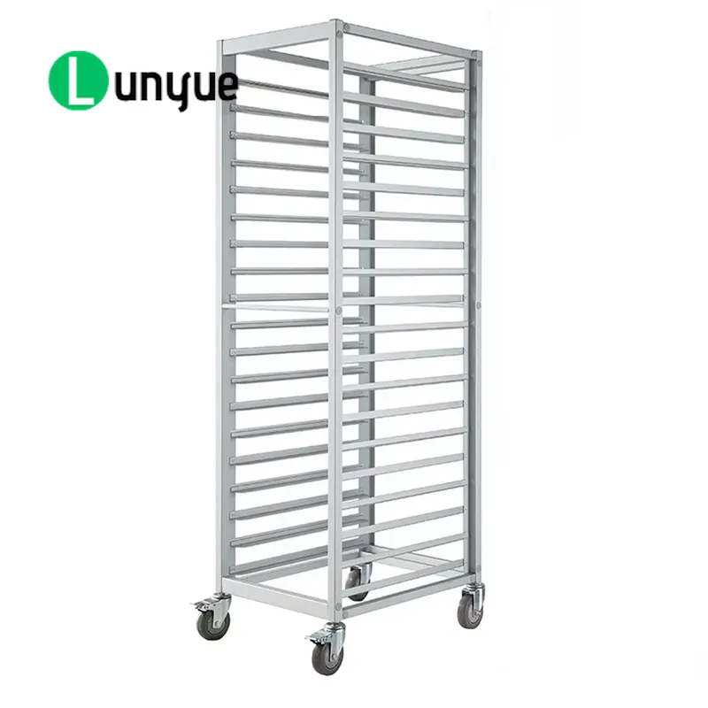 Kitchen Baking Cart - ตะแกรงอบขนมปังอะลูมิเนียม 18 ชั้น ขนาด 1780x650x470 มม.