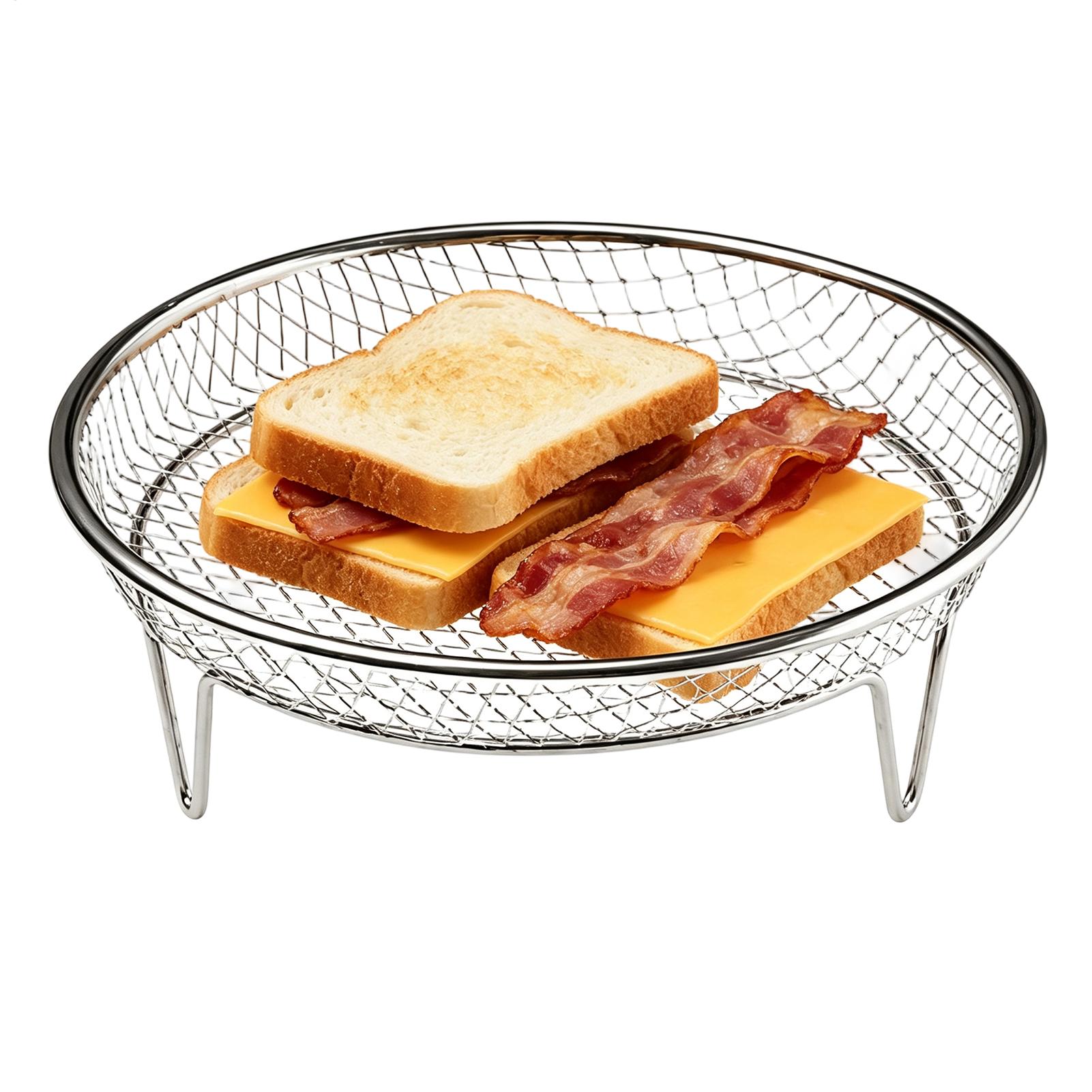 ตะกร้าหม้อทอดไร้น้ำมันแบบวางซ้ - Kitchen Baking Rack บทวิจารณ์และราคา
