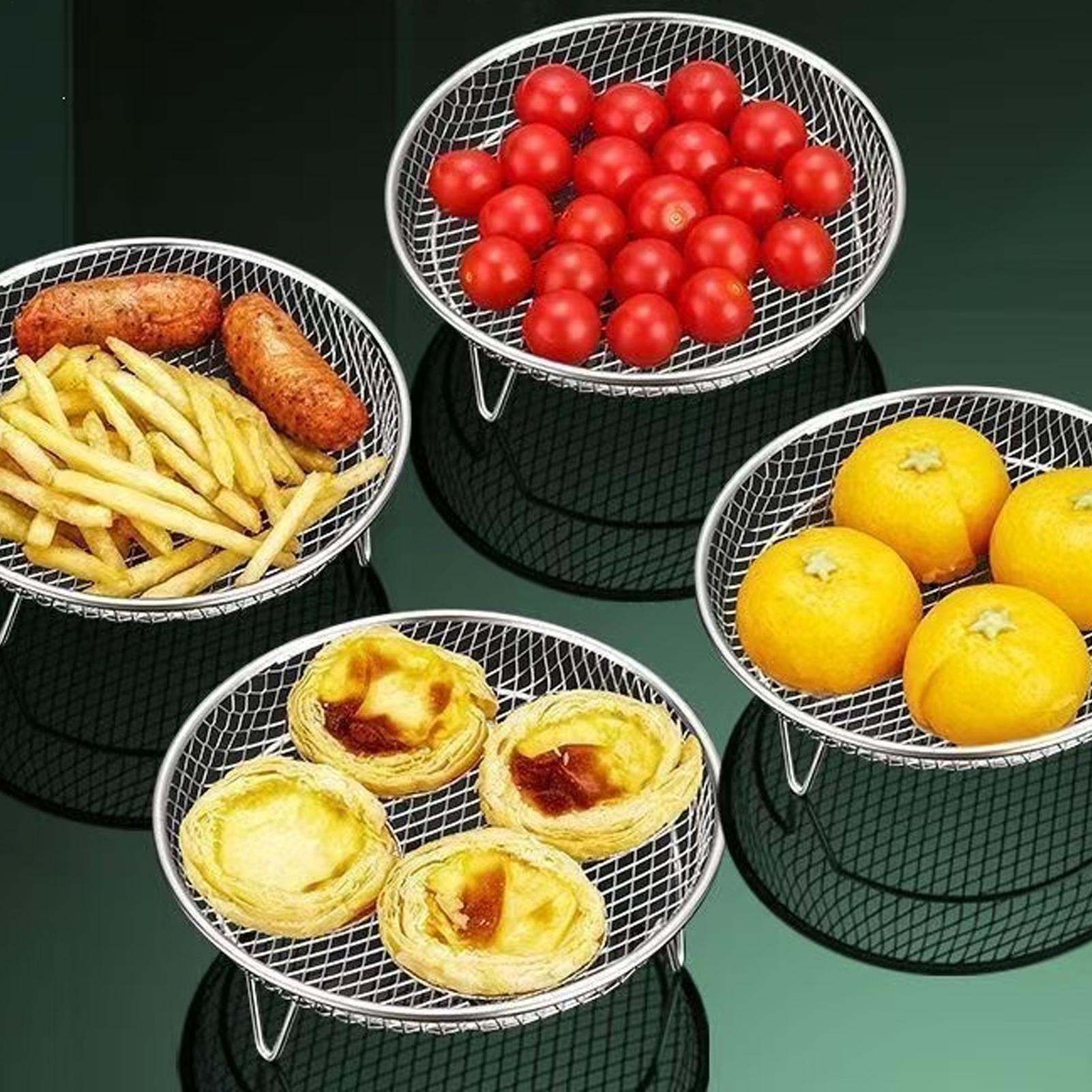 ตะกร้าหม้อทอดไร้น้ำมันแบบวางซ้ - Kitchen Baking Rack บทวิจารณ์และราคา