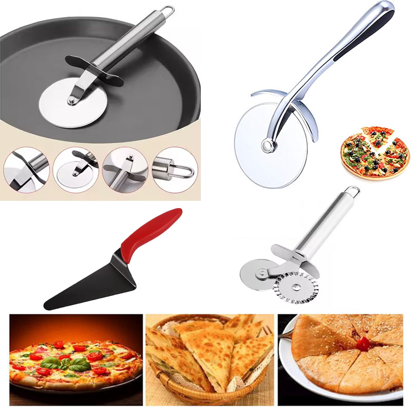 ล้อตัดพิซซ่าสแตนเลสและชุดเซิร์ - Baking Kitchen Set บทวิจารณ์และราคา