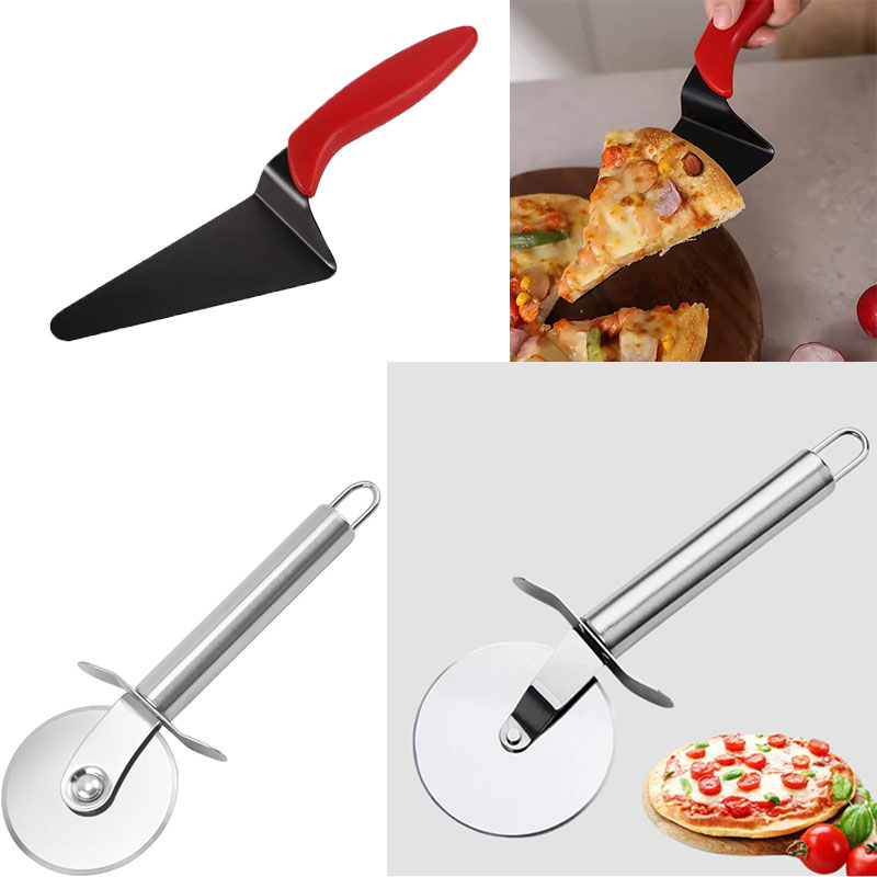ล้อตัดพิซซ่าสแตนเลสและชุดเซิร์ - Baking Kitchen Set บทวิจารณ์และราคา