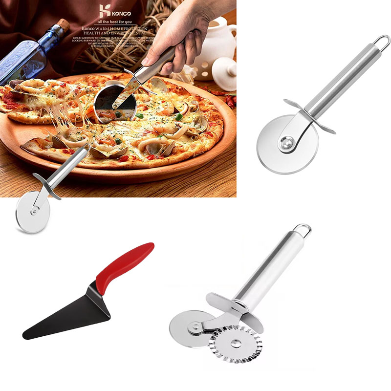 ล้อตัดพิซซ่าสแตนเลสและชุดเซิร์ - Baking Kitchen Set บทวิจารณ์และราคา